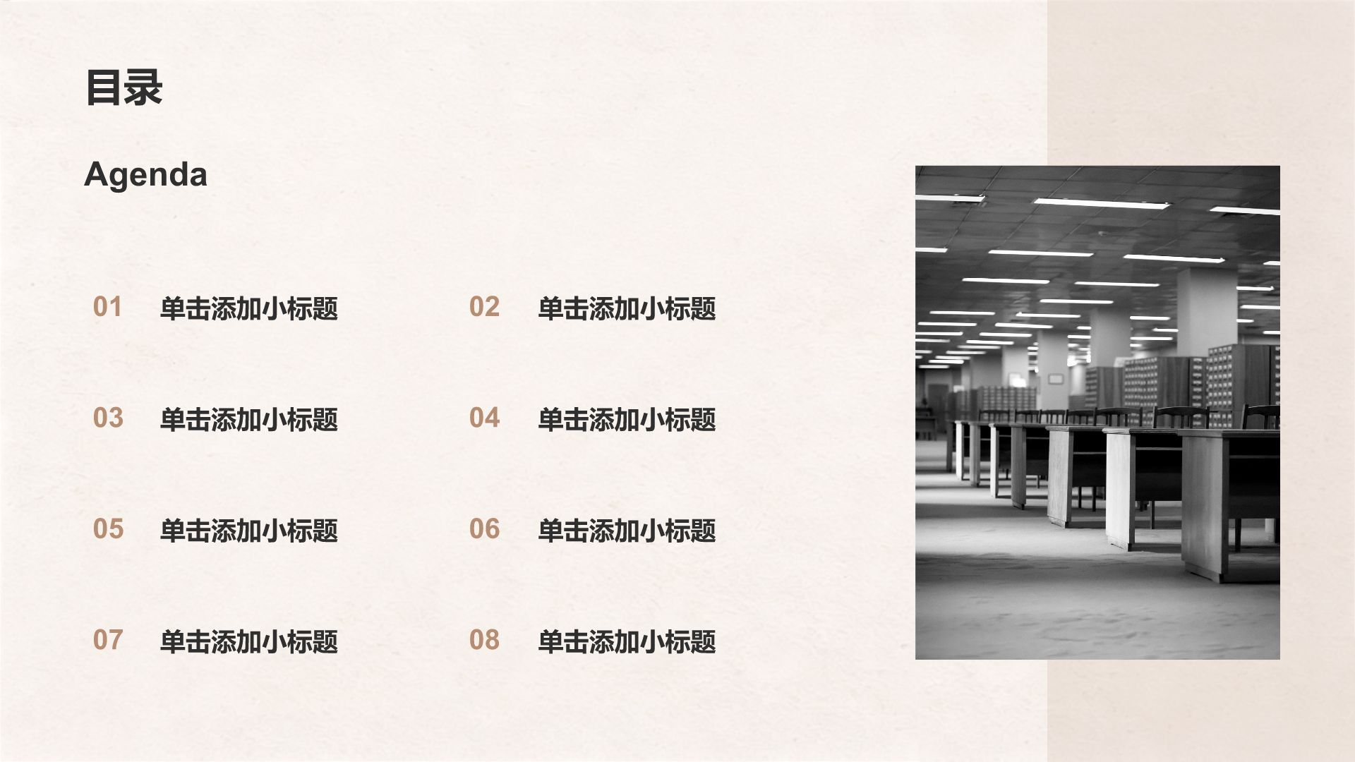 棕色党政风政治理念PPT模板