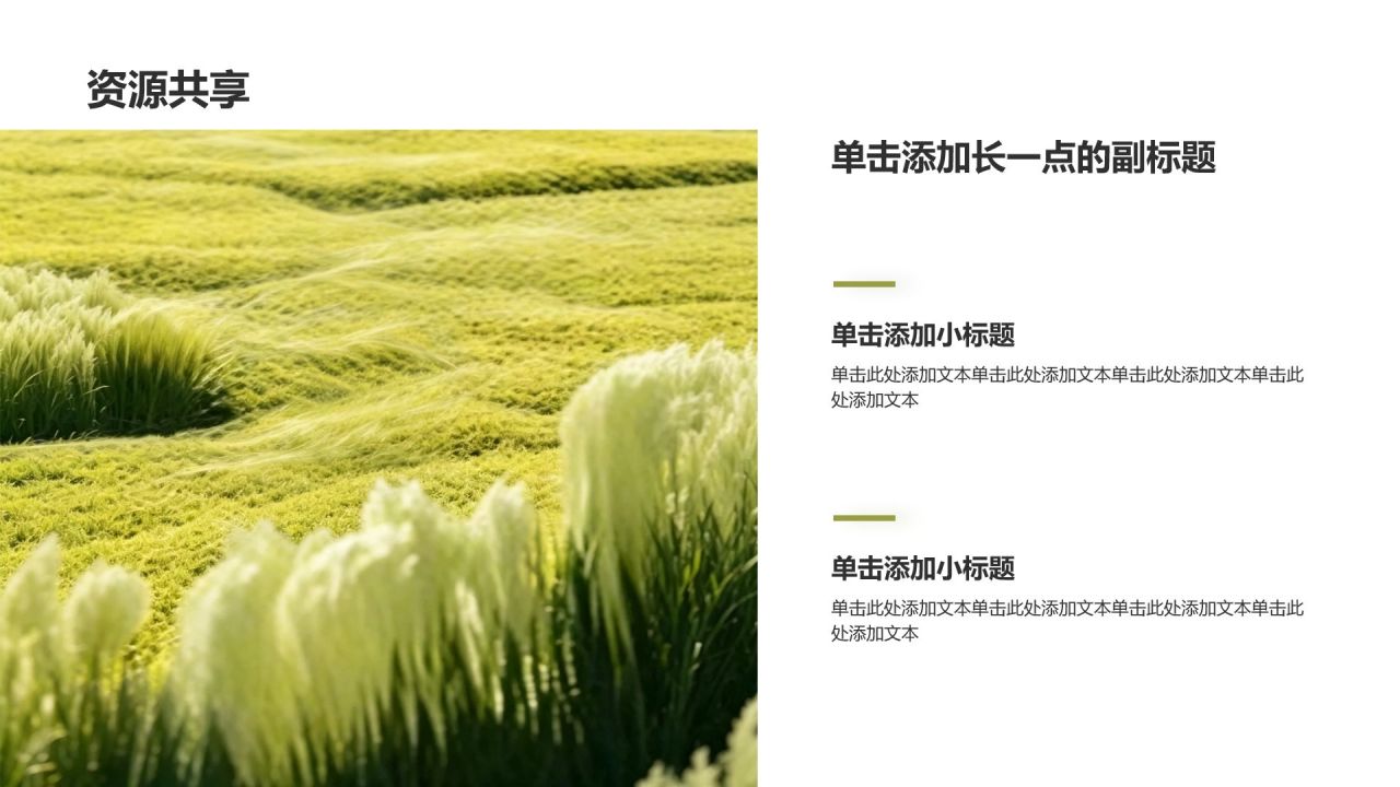 绿色摄影风我的家乡PPT模板