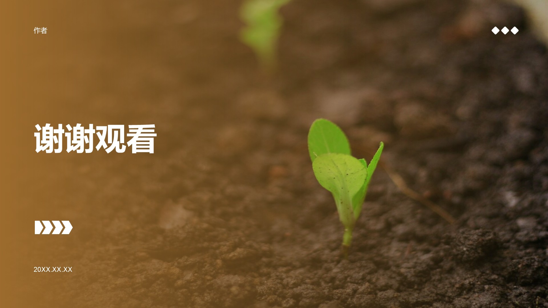 棕色商务风历史叙事PPT主题