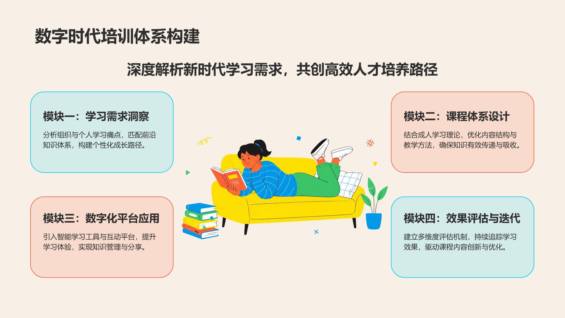 红色插画风高考志愿填报PPT模板