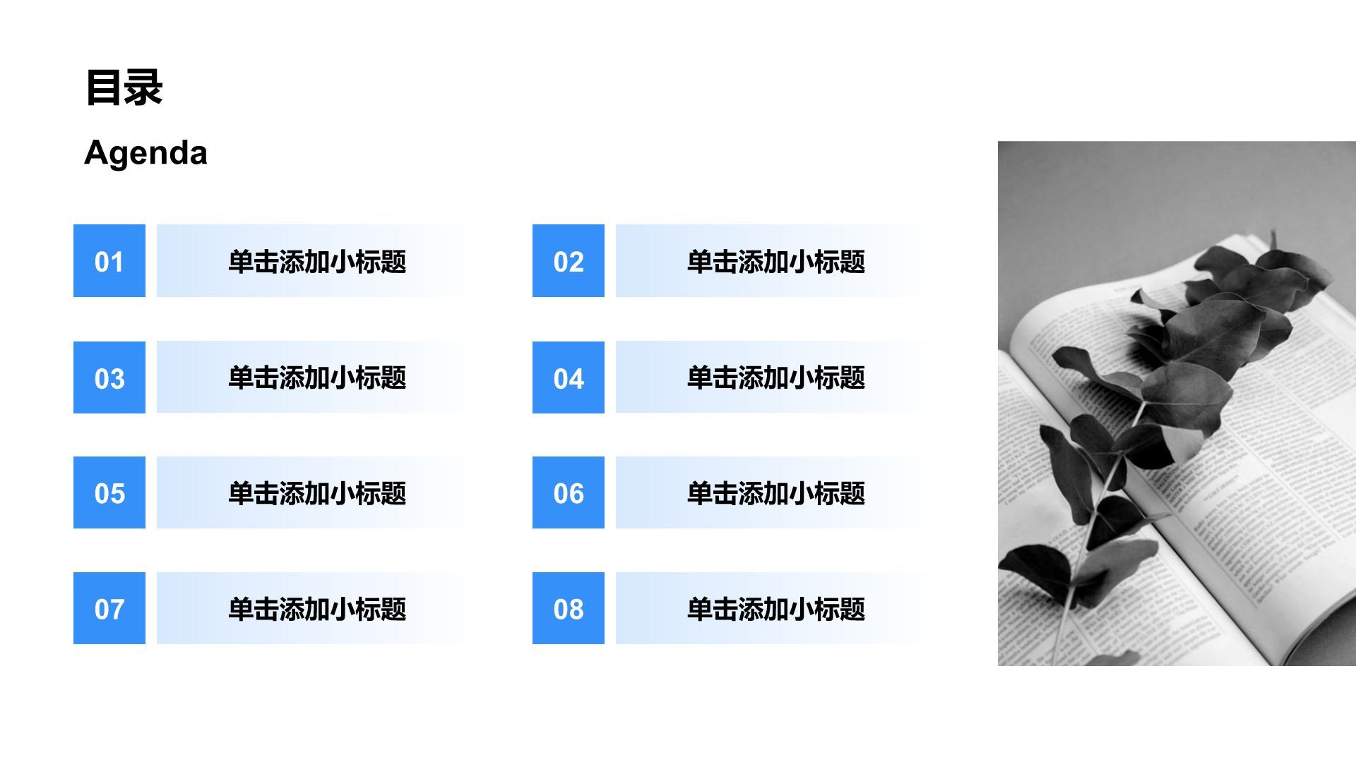 蓝色简约风分析与方案PPT模板