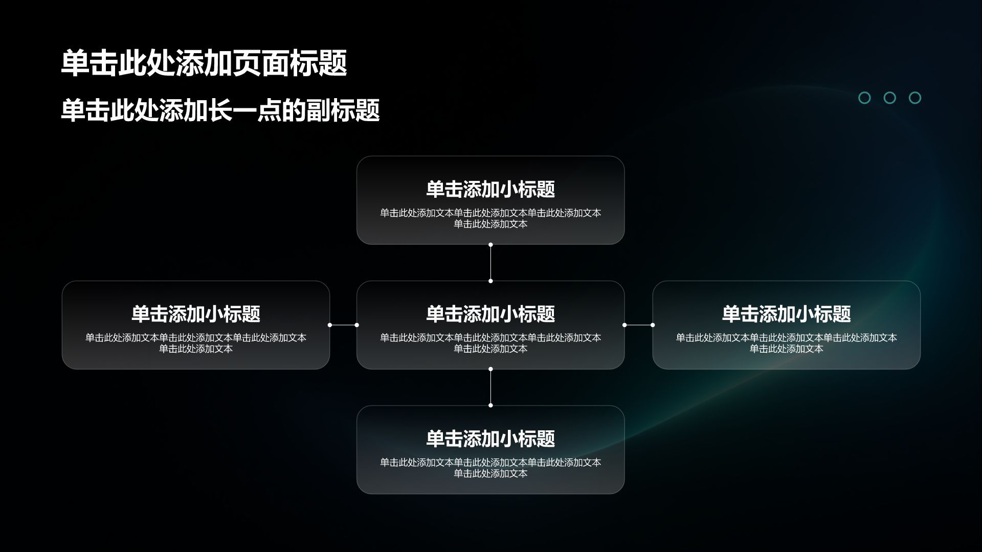 蓝色蒸汽波暗黑流光论文答辩汇报PPT模板