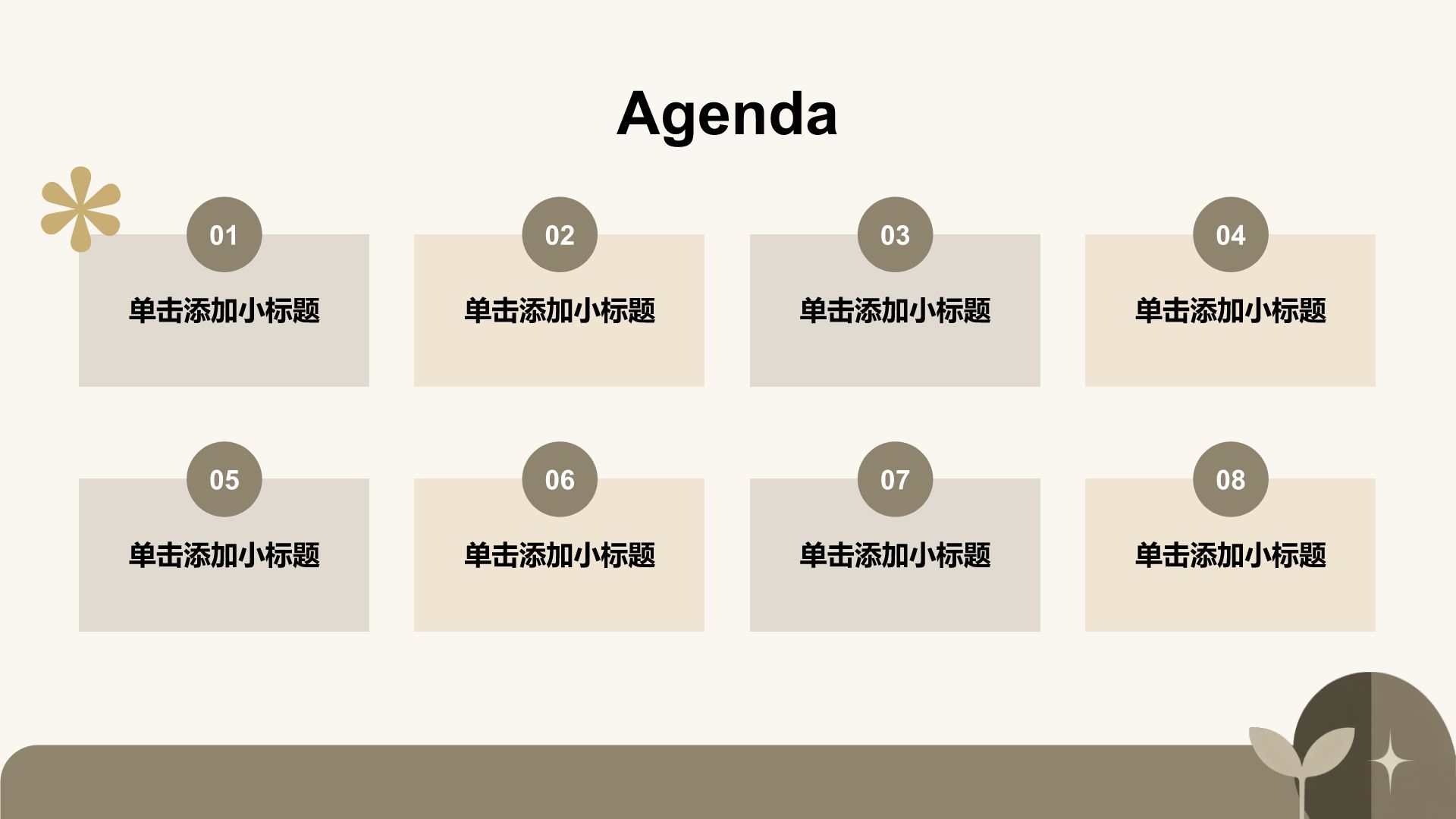 棕色简约风论文答辩学术报告PPT模板