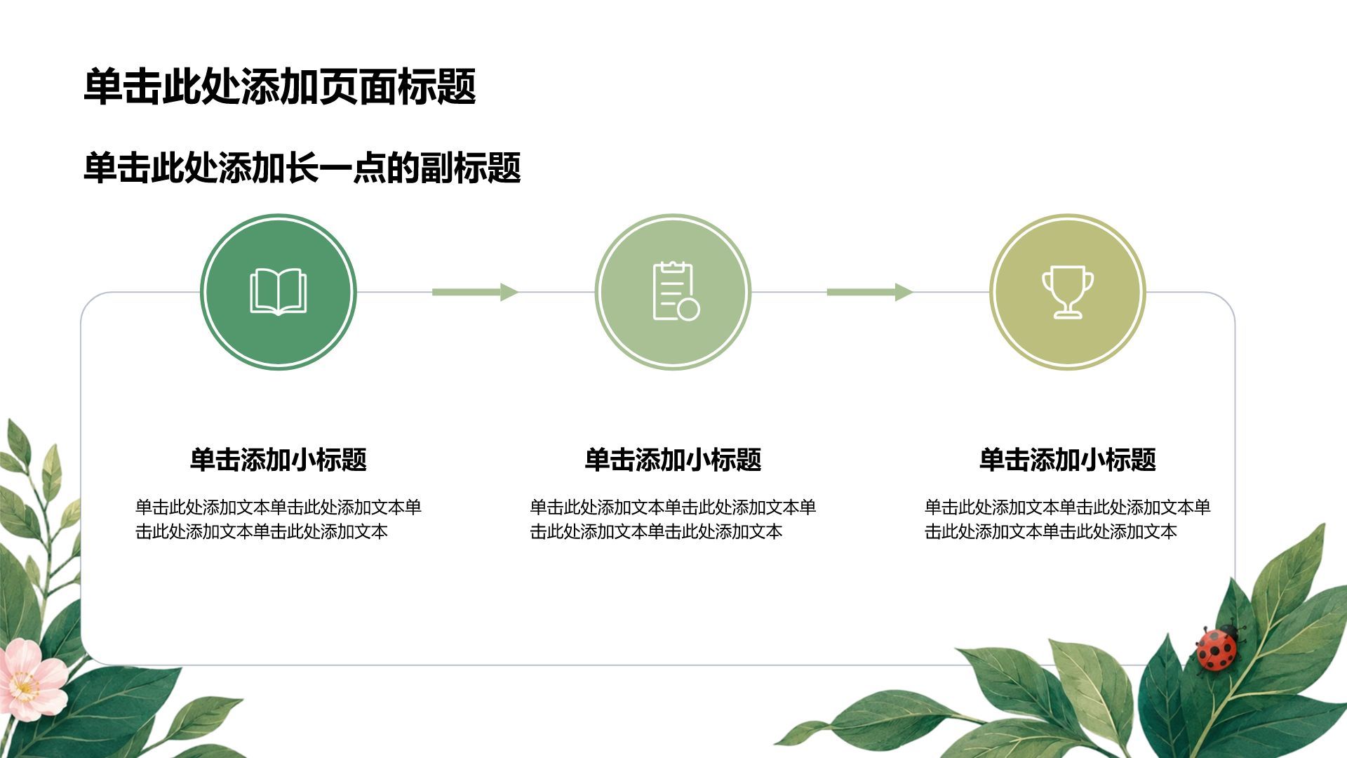 绿色插画风教育培训行业教学课件PPT模板