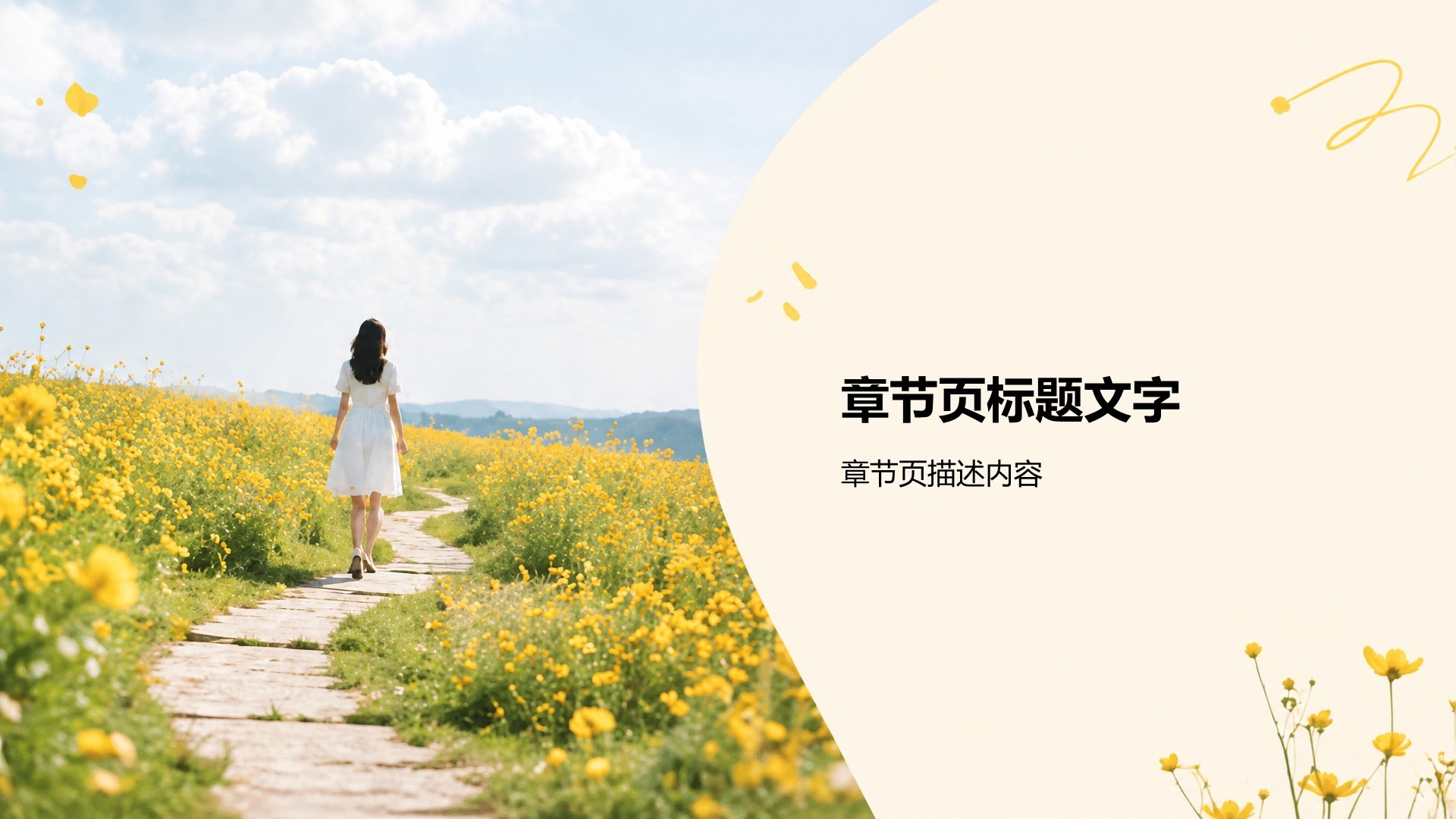 黄色摄影风大学生职业规划