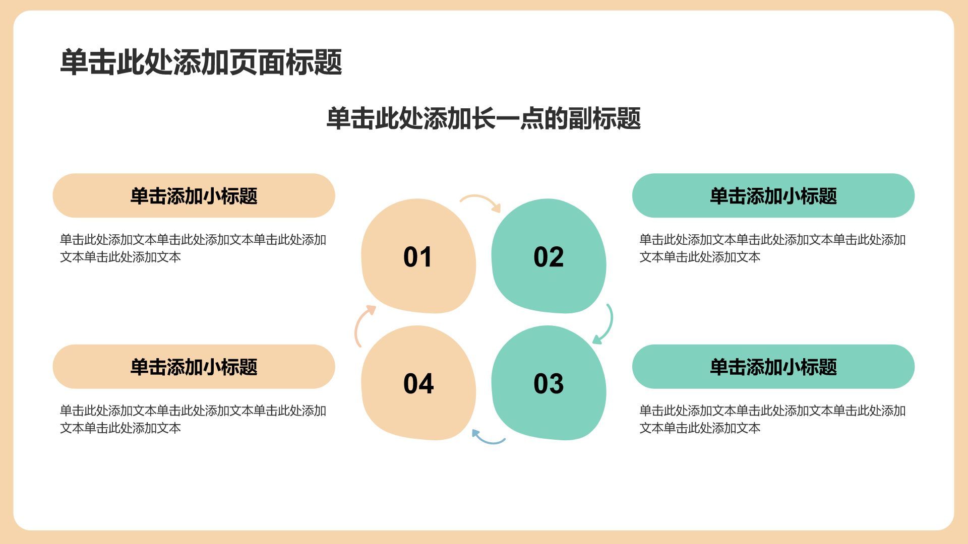 黄色插画风生物医疗规划PPT模板