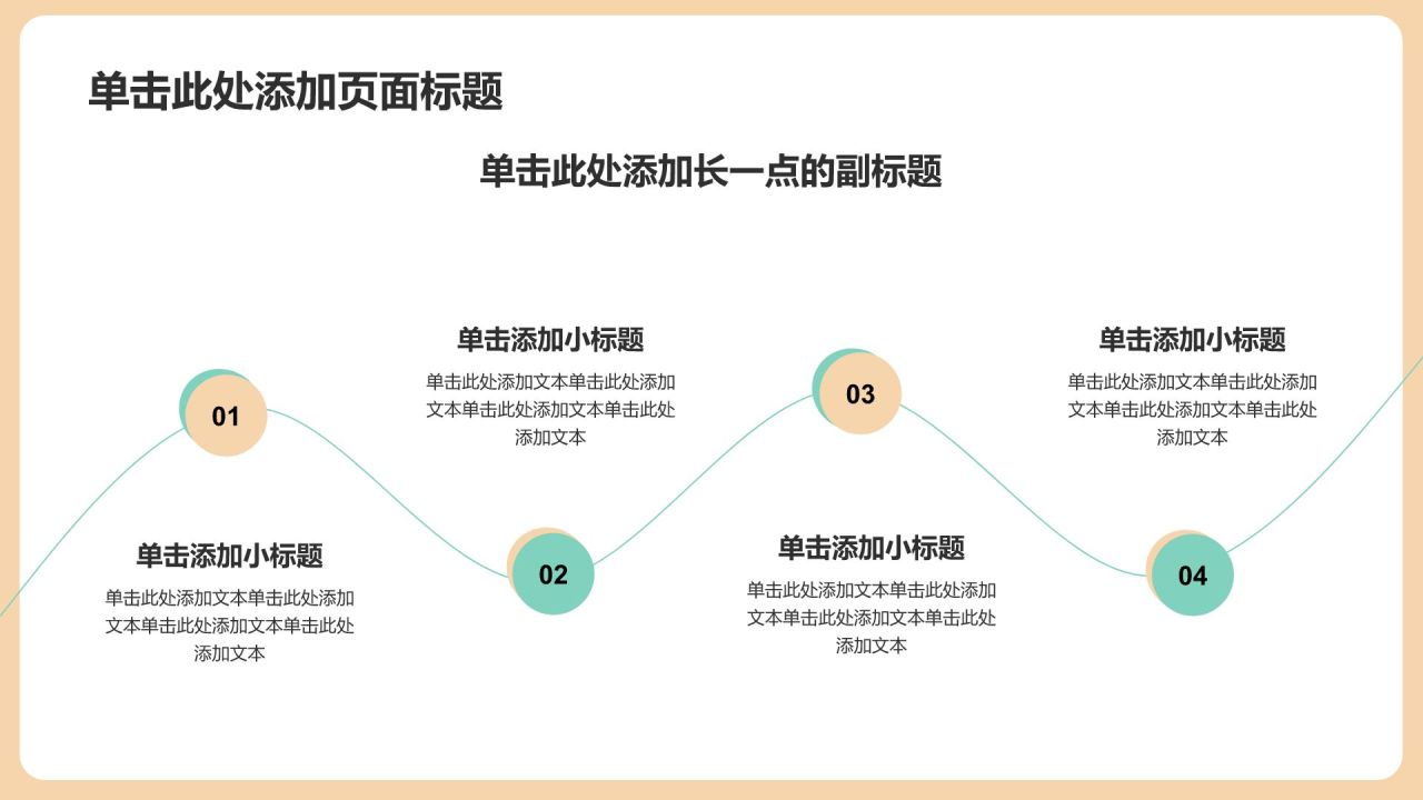 黄色插画风生物医疗规划PPT模板