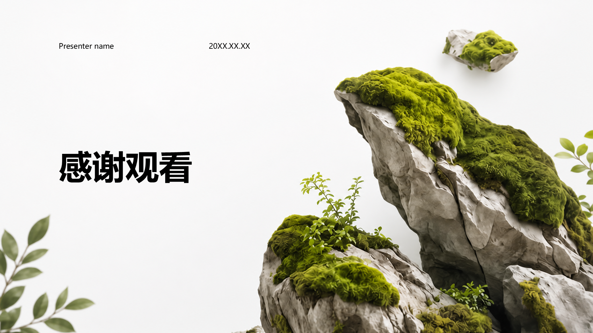 绿色摄影风公司产品介绍PPT模板