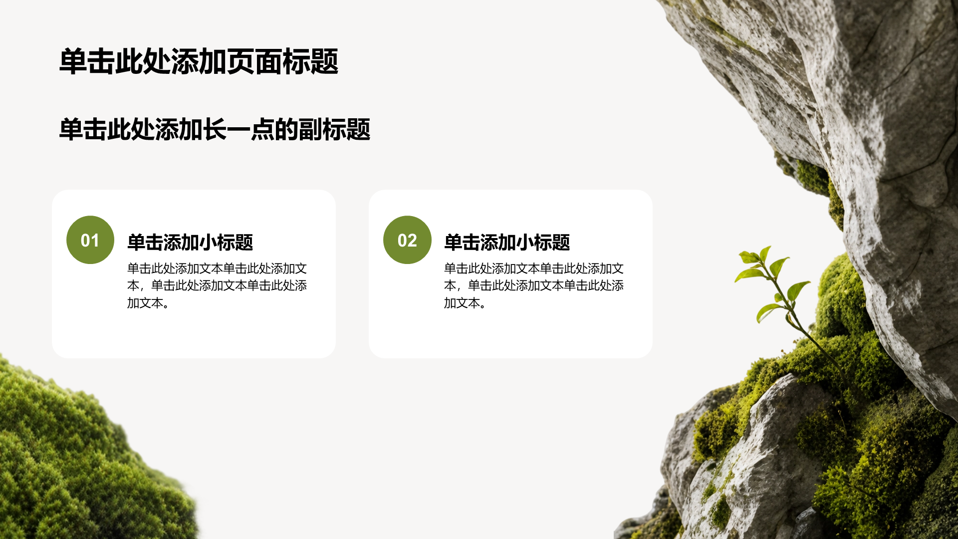 绿色摄影风公司产品介绍PPT模板