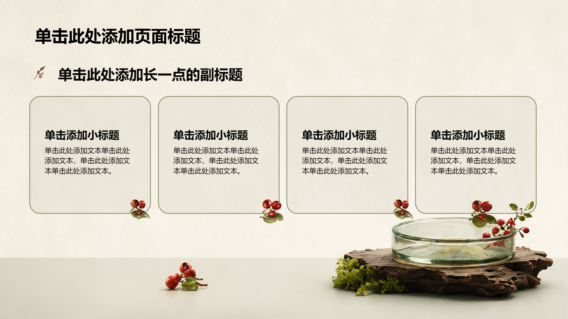 绿色摄影风产品介绍PPT模板
