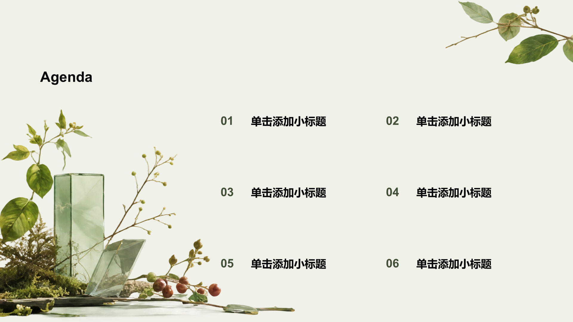 绿色摄影风公司通用产品介绍PPT模板