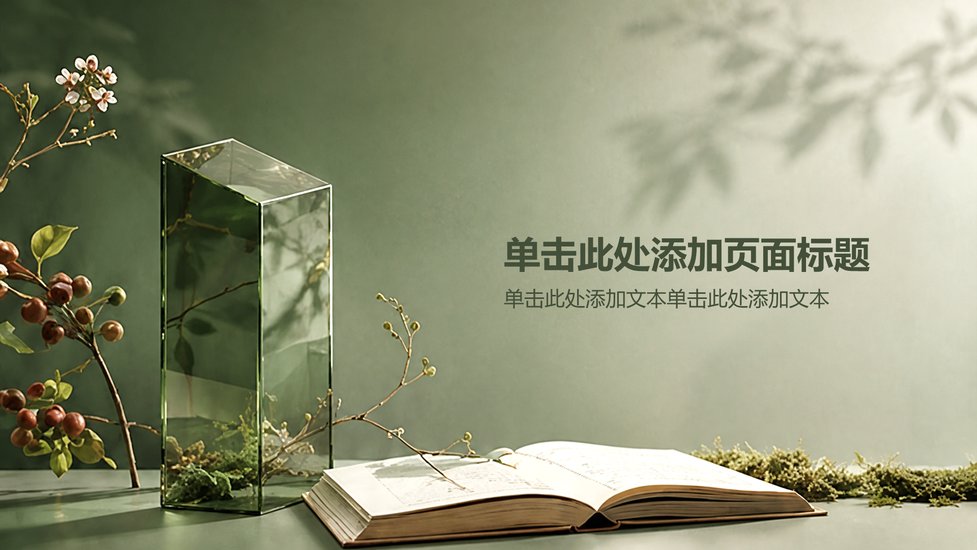 绿色摄影风公司通用产品介绍PPT模板