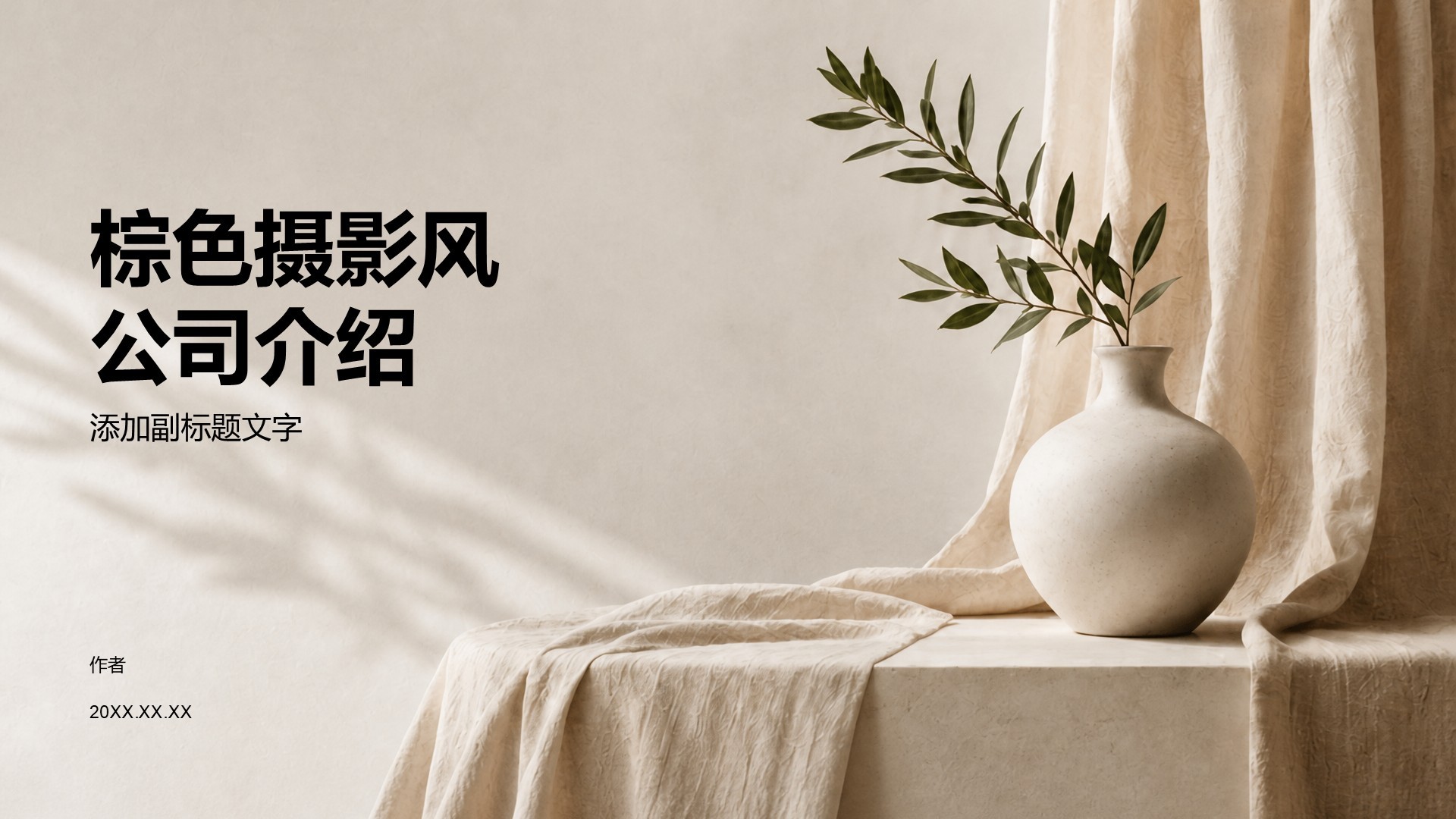 棕色摄影风公司介绍
