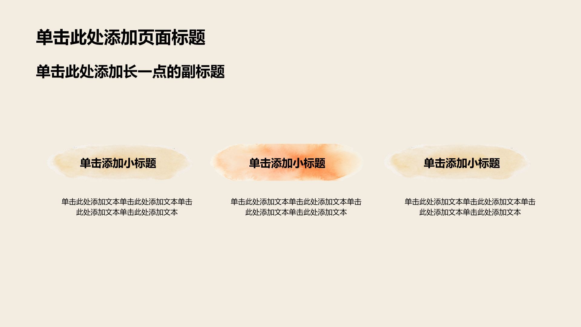 橙色简约风方案策划复盘PPT模板