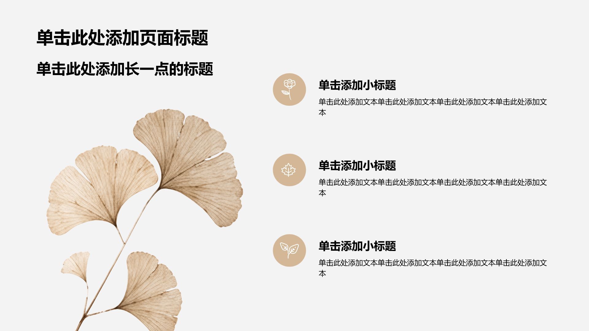 棕色简约风大学生职业生涯发展PPT模板