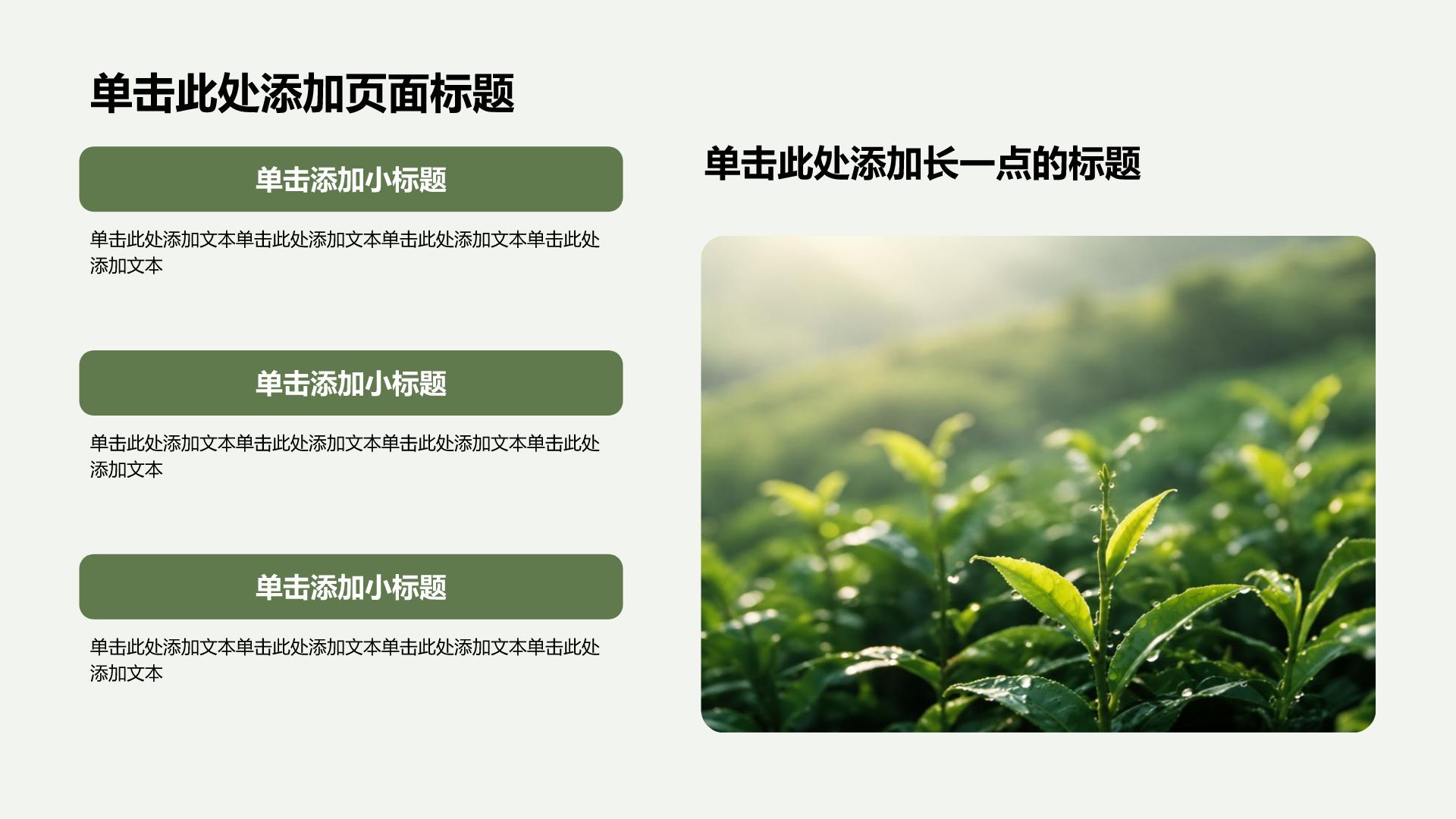绿色摄影风乡村振兴规划PPT模板