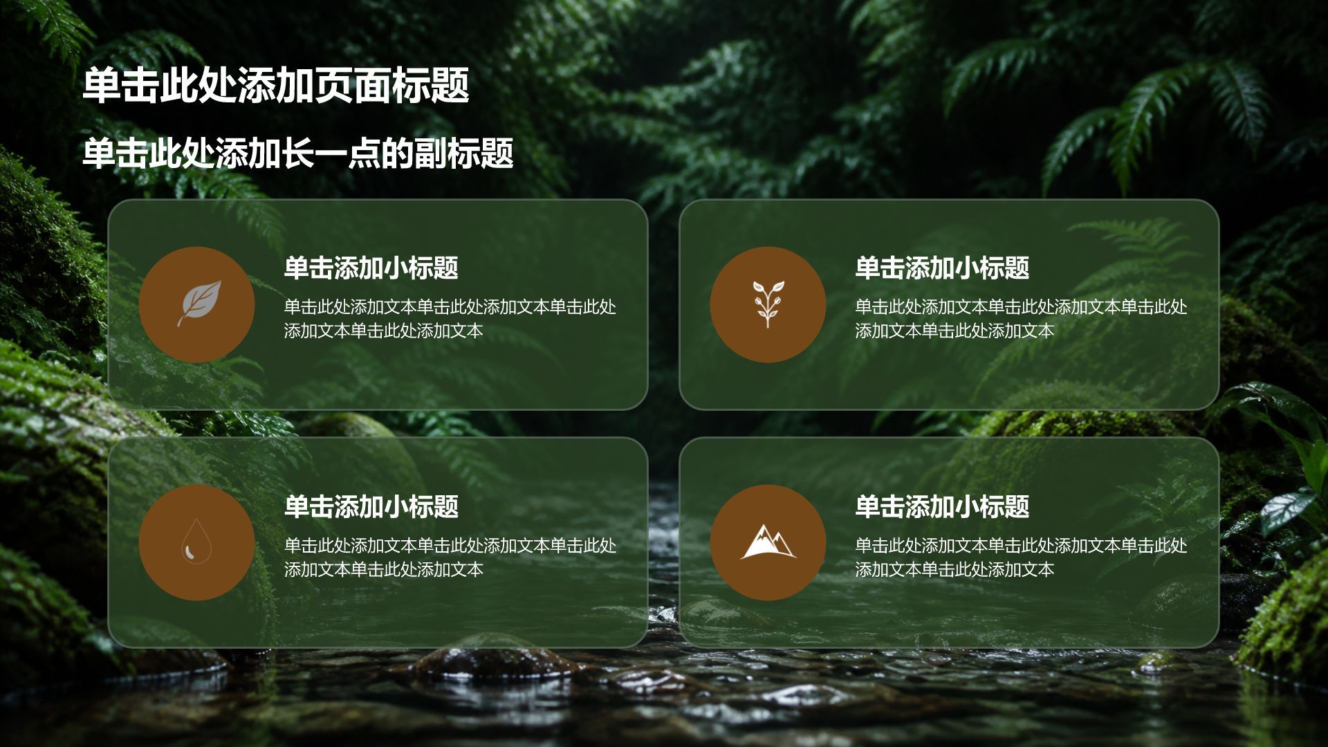 绿色摄影风通用行业商业计划书PPT模板