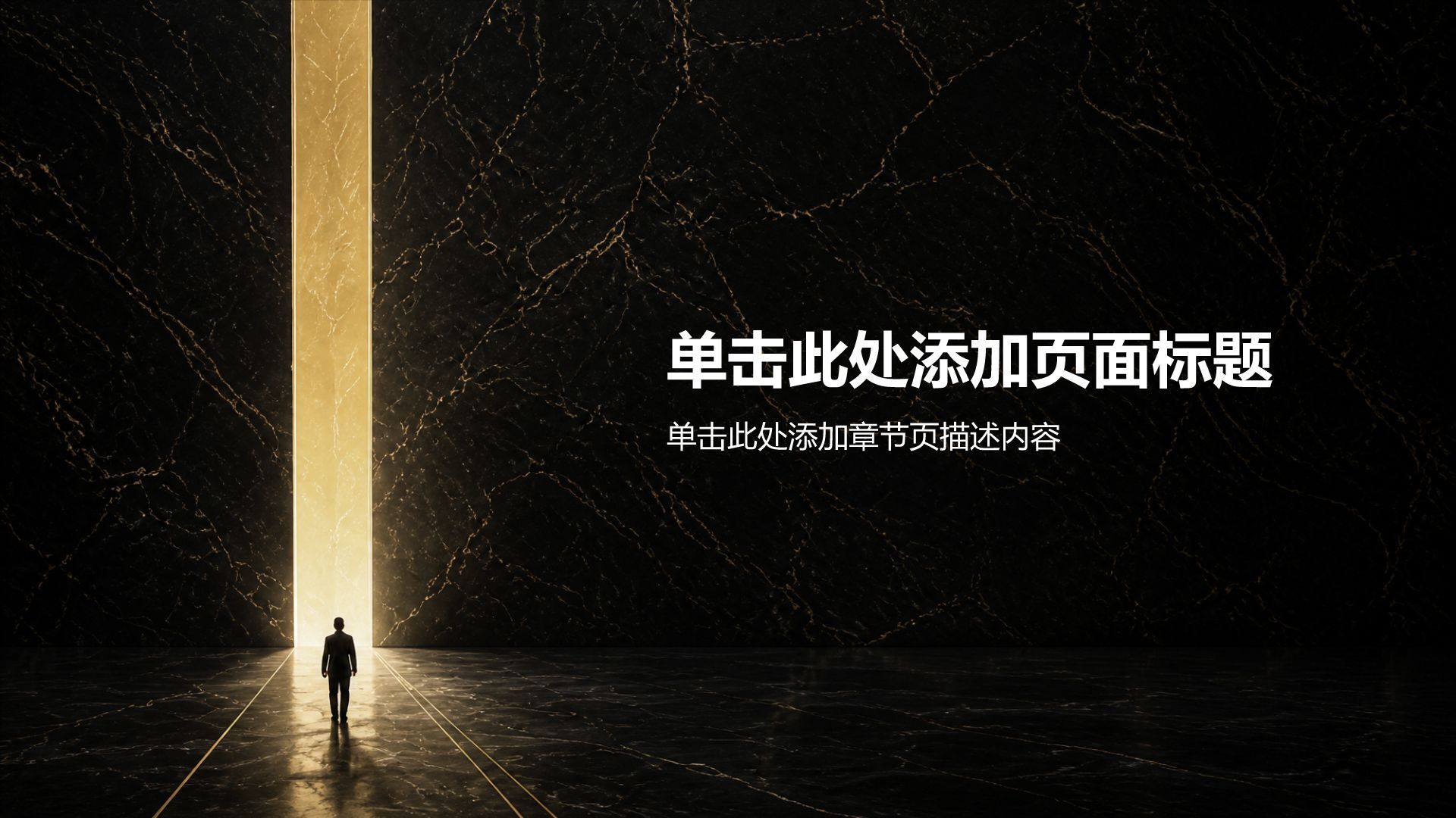 棕色黑金风商业计划书商务融资PPT模板