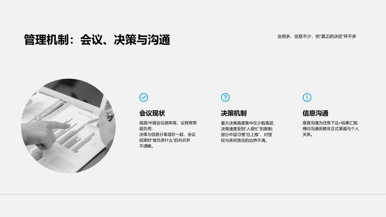 蓝色简约风管理提升诊断报告PPT模板