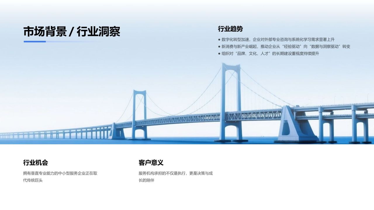 蓝色商务风远度咨询 (FarPath Advisory)PPT模板