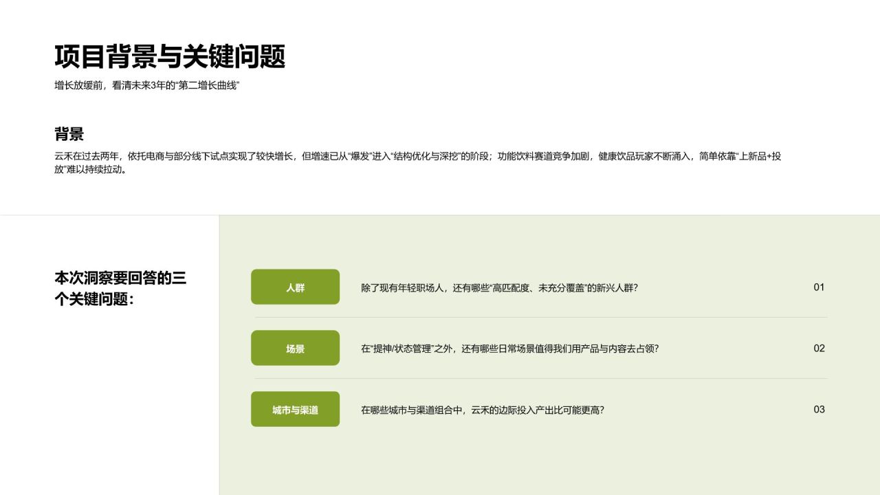 黄色商务风商业机会洞察PPT模板