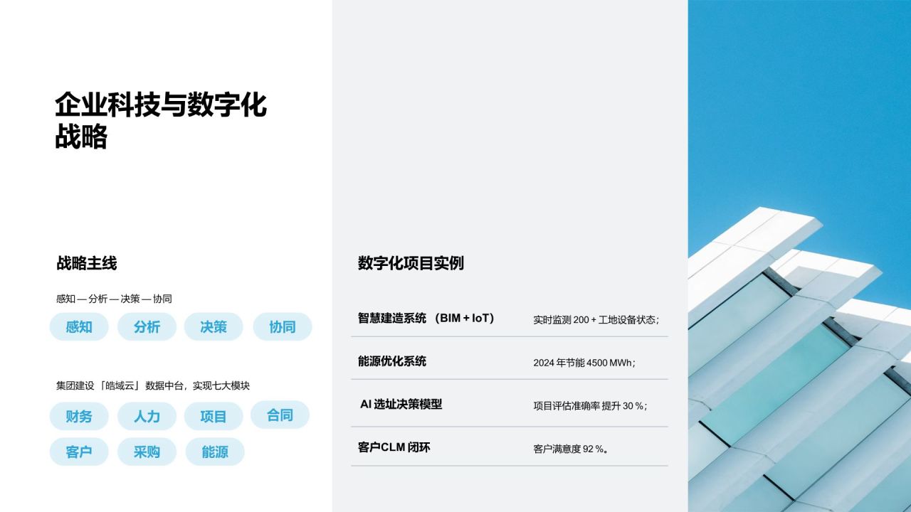 蓝色商务风综合集团/多业态公司公司产品介绍PPT模板