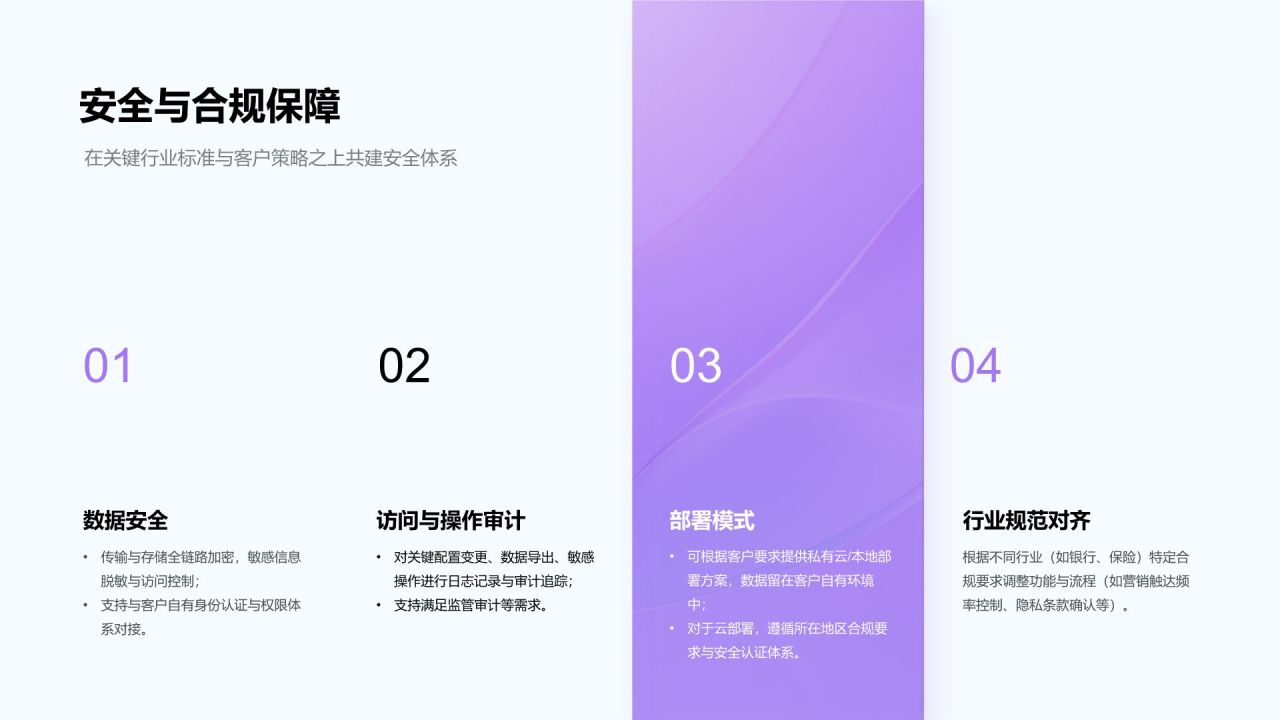 紫色渐变风产品方案演示PPT模板