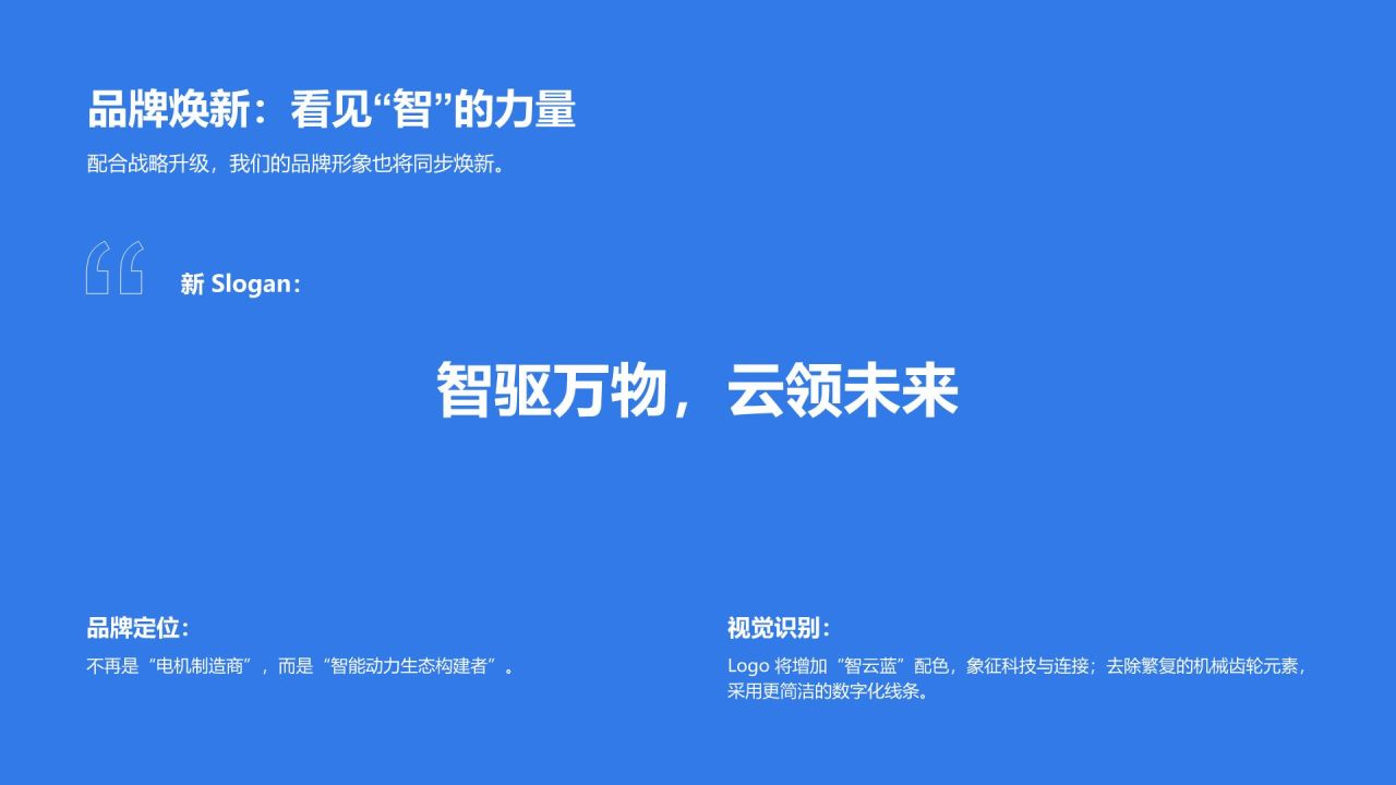 蓝色简约风云端协同 · 智驱未来PPT模板