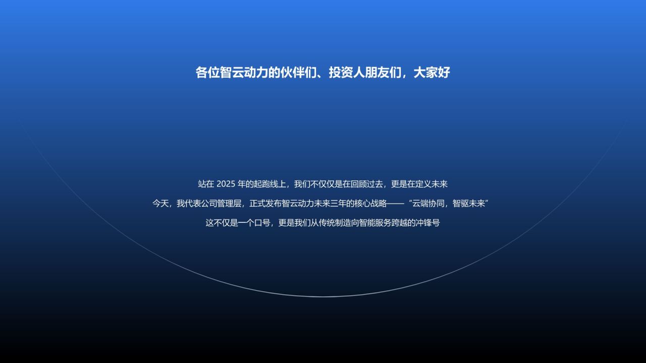蓝色简约风云端协同 · 智驱未来PPT模板