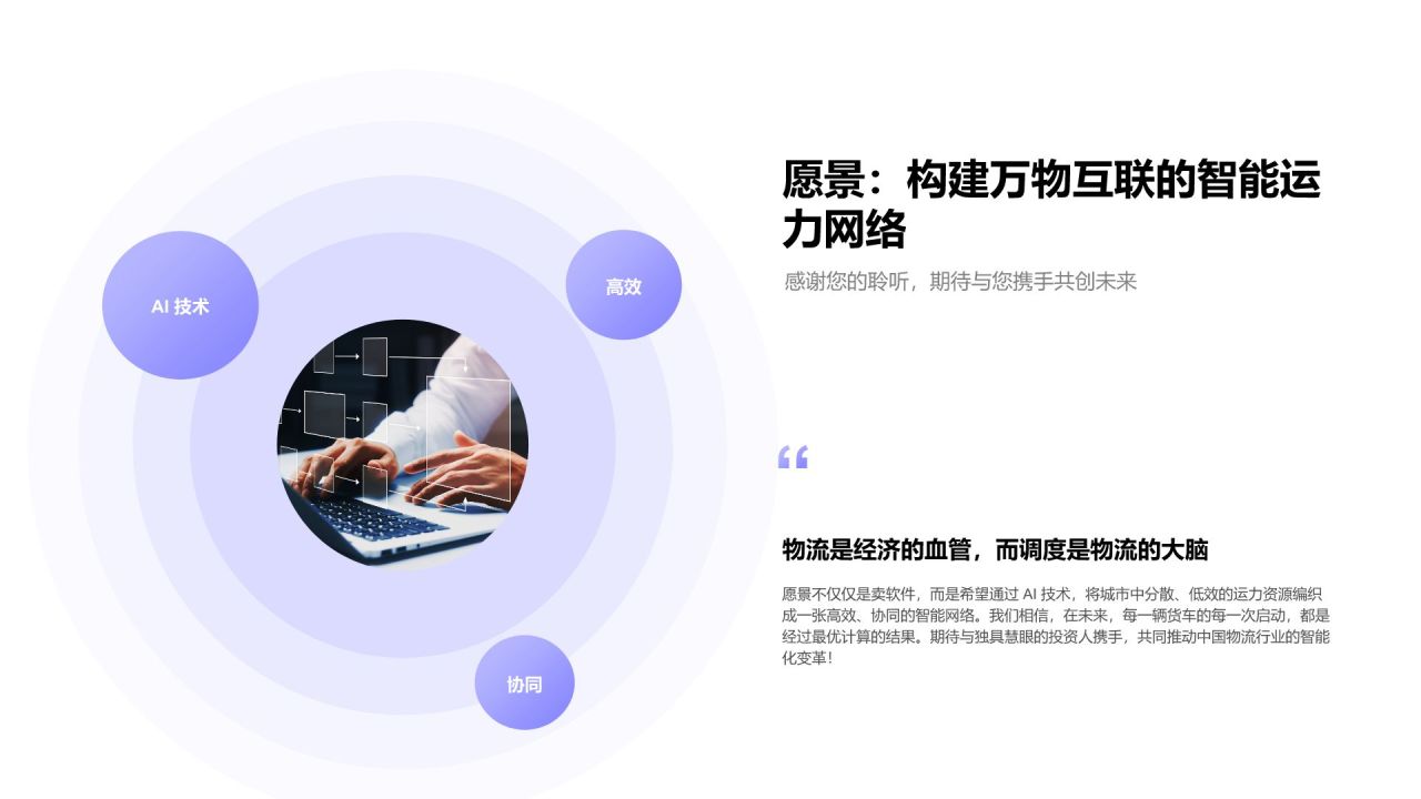 蓝色渐变风创业项目 A 轮投融资商业计划书PPT模板