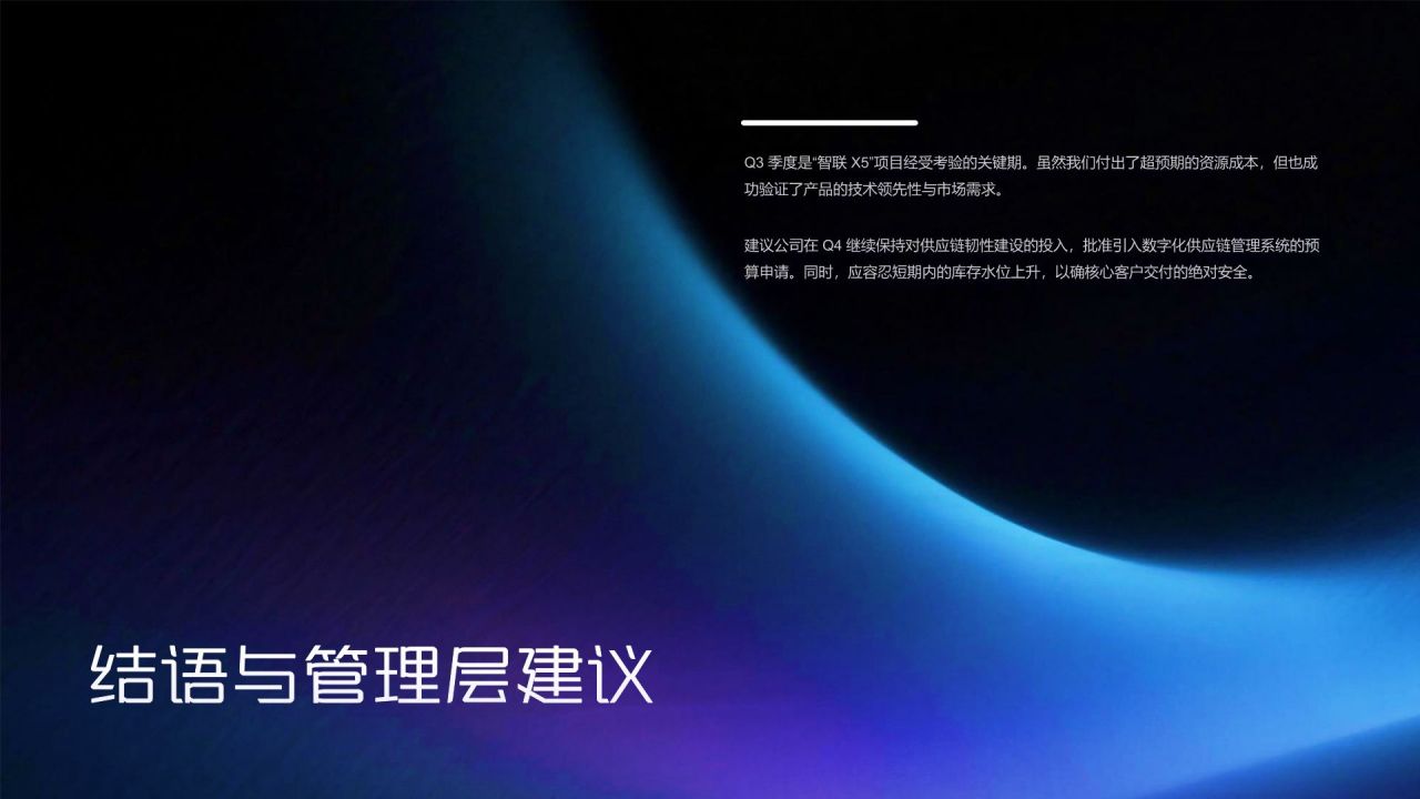 蓝色渐变风资源投入与执行效率分析总结PPT模板