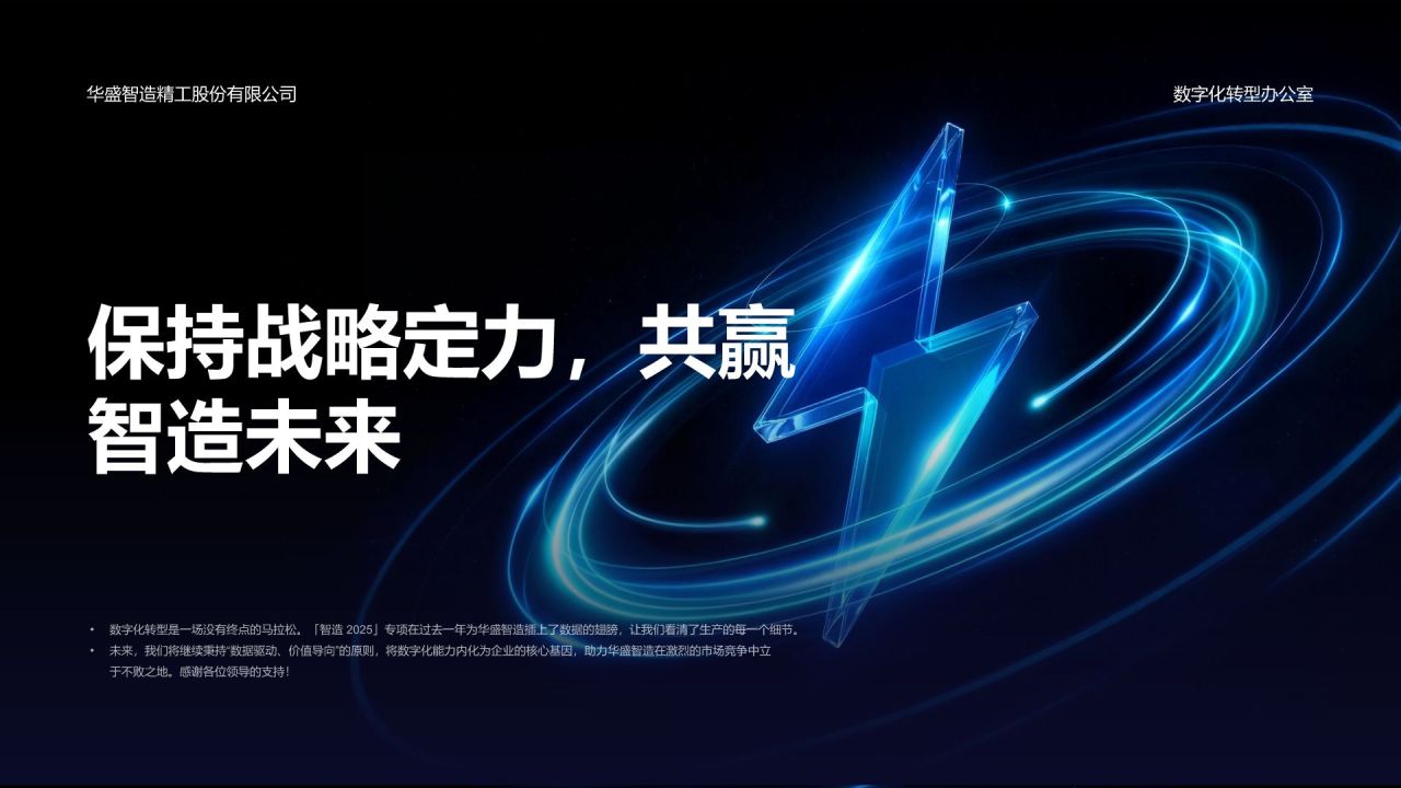 蓝色科技风年度专项工作推进情况汇报PPT模板