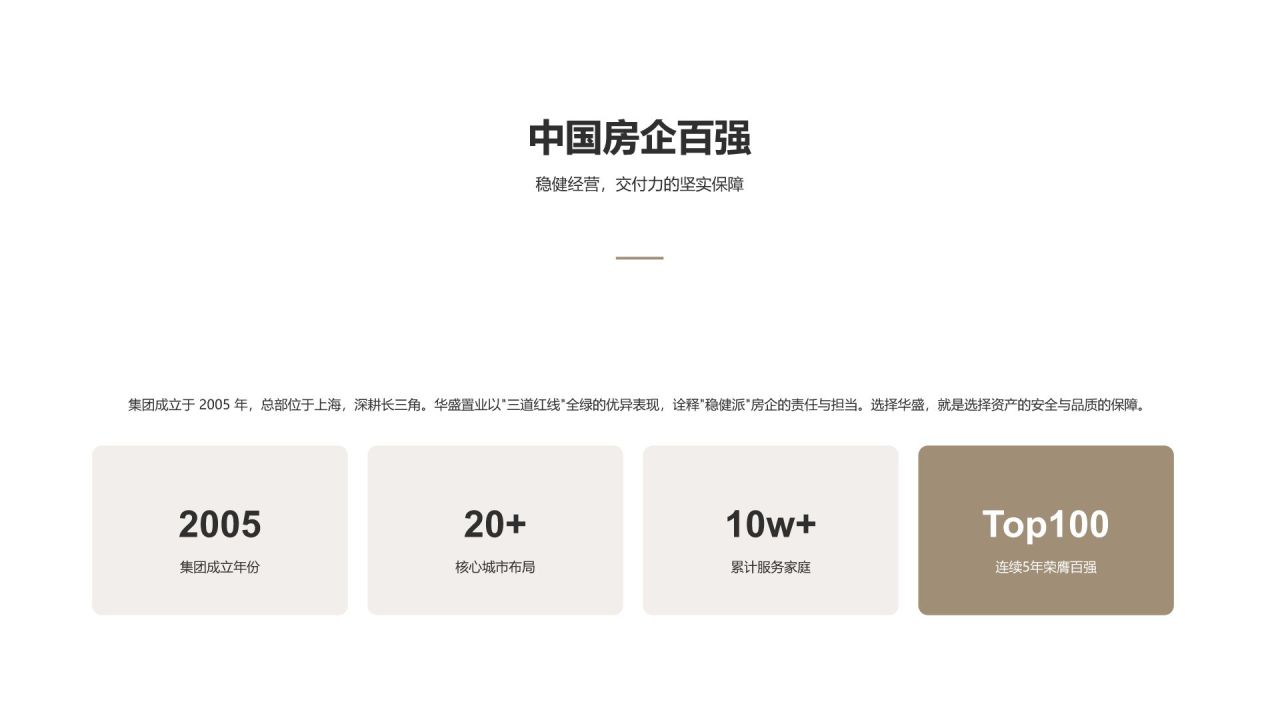 棕色商务风地产项目对外推介PPT模板