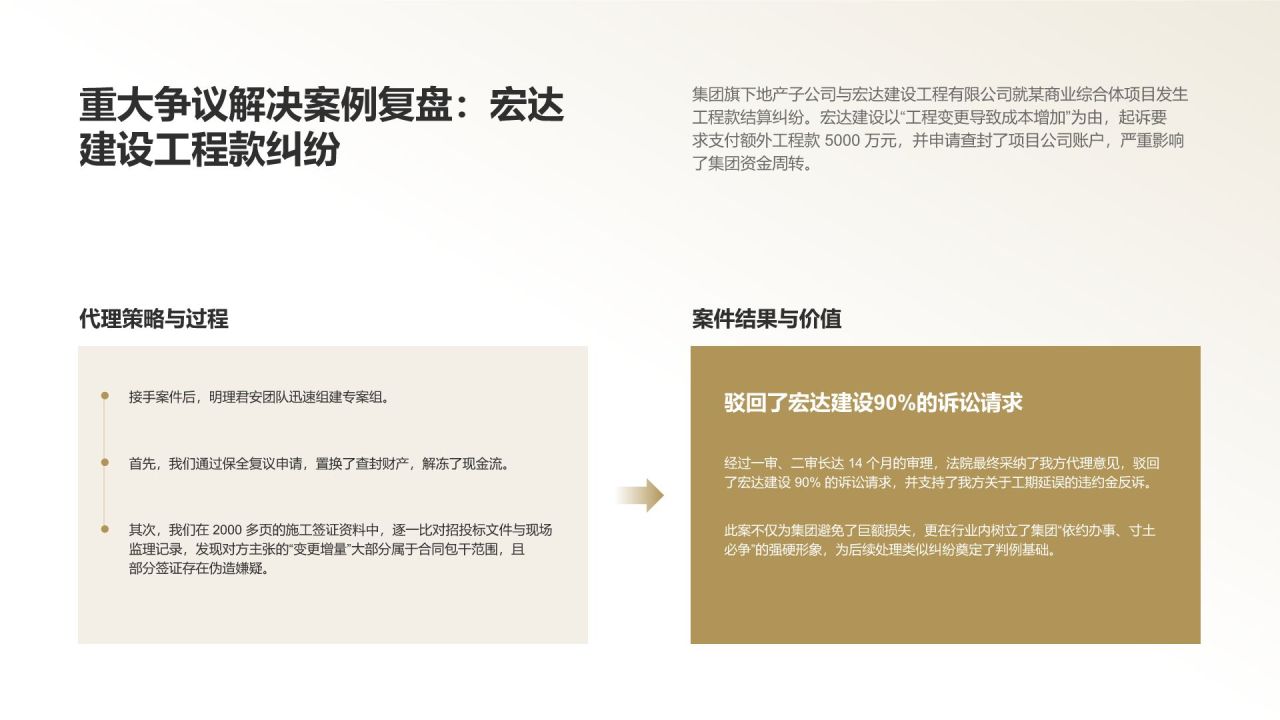 棕色商务风律所法律服务成果汇报PPT模板