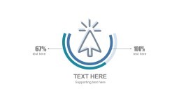 多色插画PPT环形图