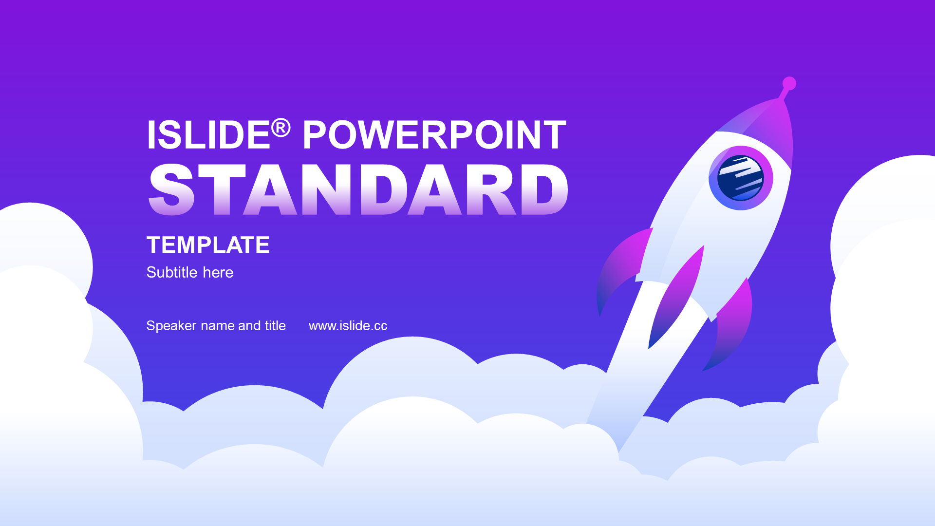 Multi-color illustration rocket work summary PPT theme