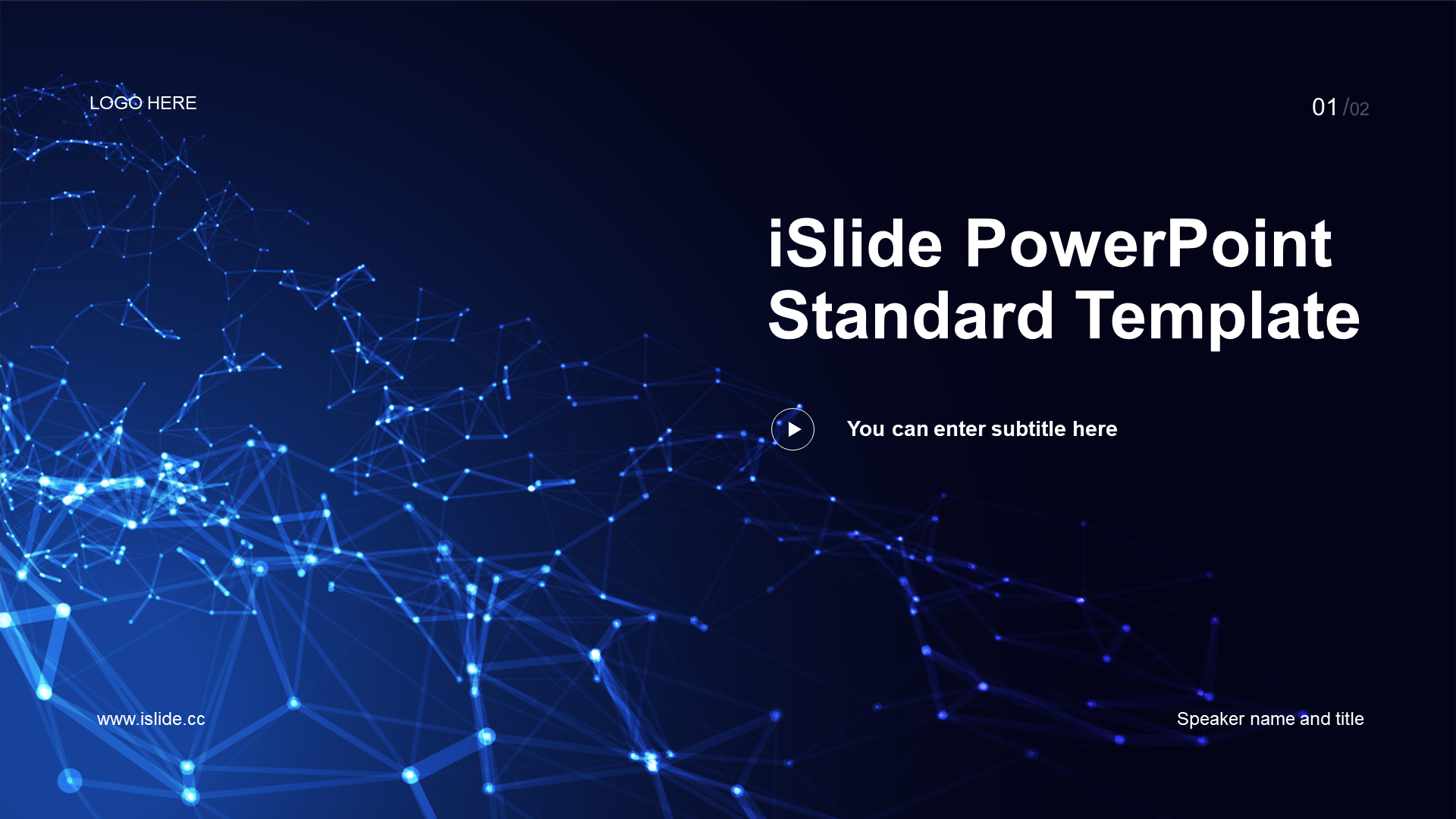Blue Technology power energy business plan PPT