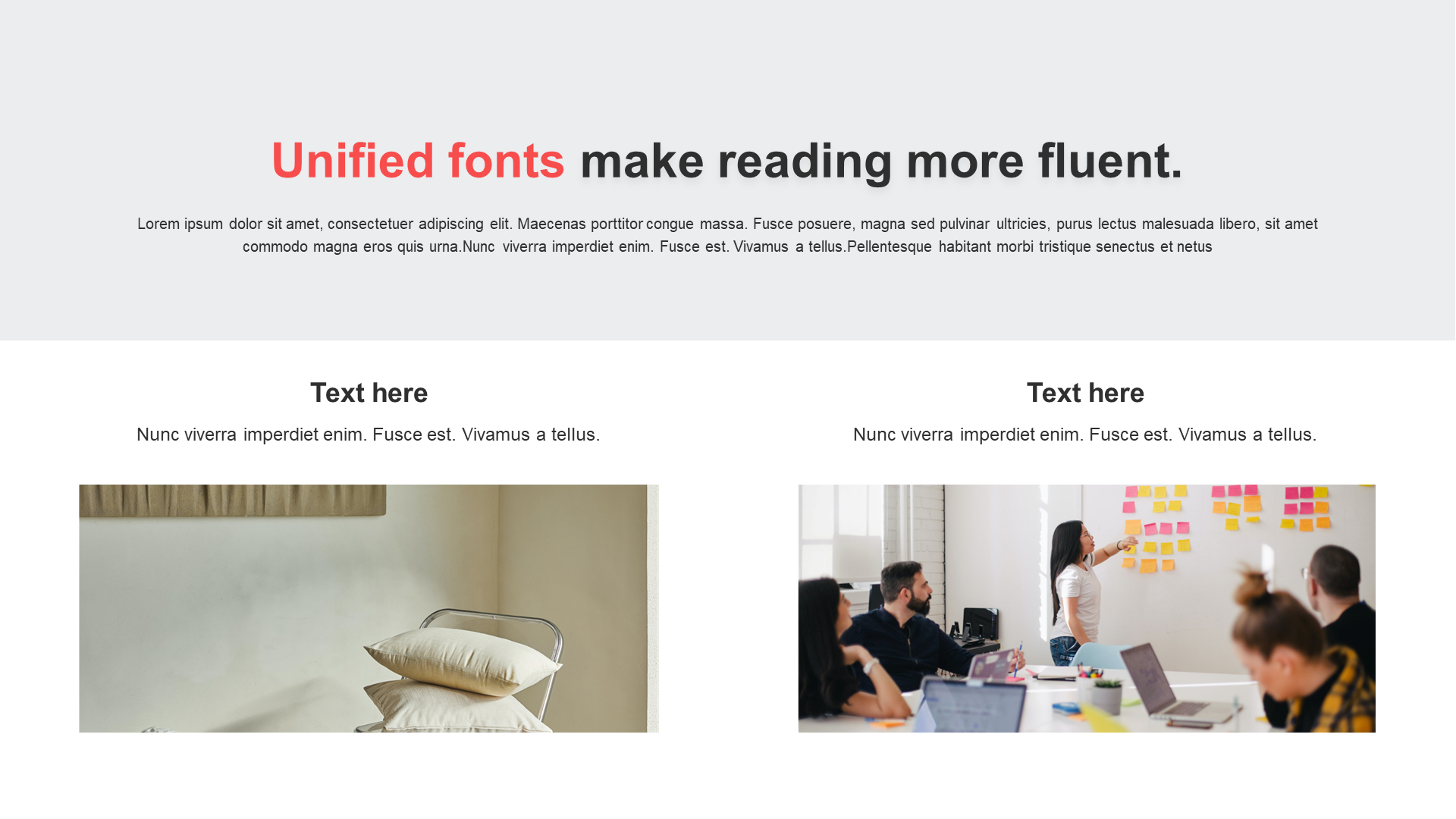 Monochrome flat PPT list