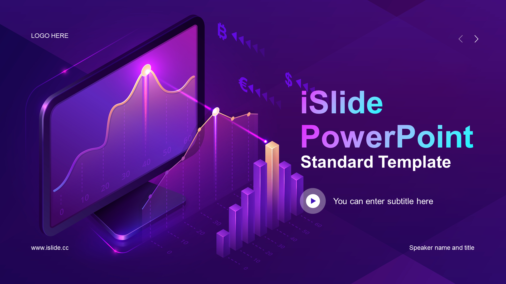 Purple technology intelligent financial economy business plan PPT