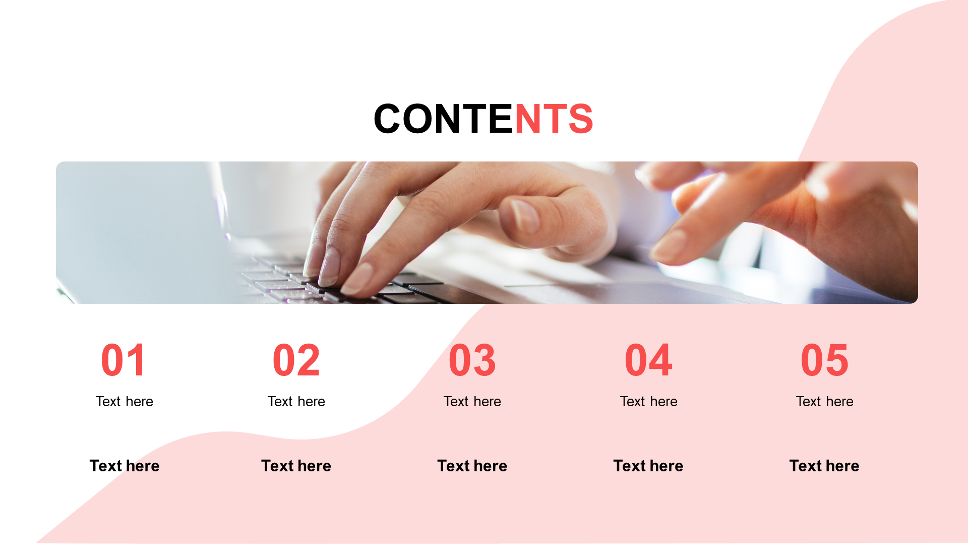Flat PPT table of Contents