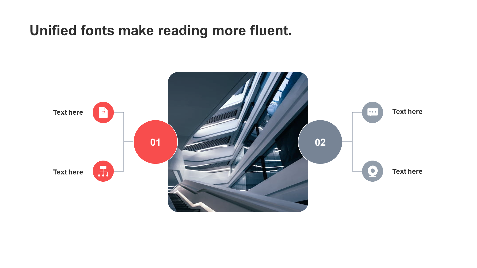 Flat powerpoint hierarchy