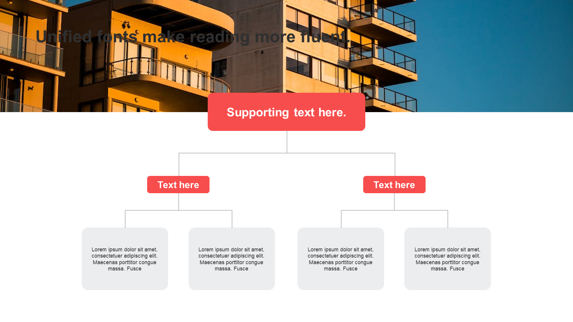 Flat powerpoint hierarchy