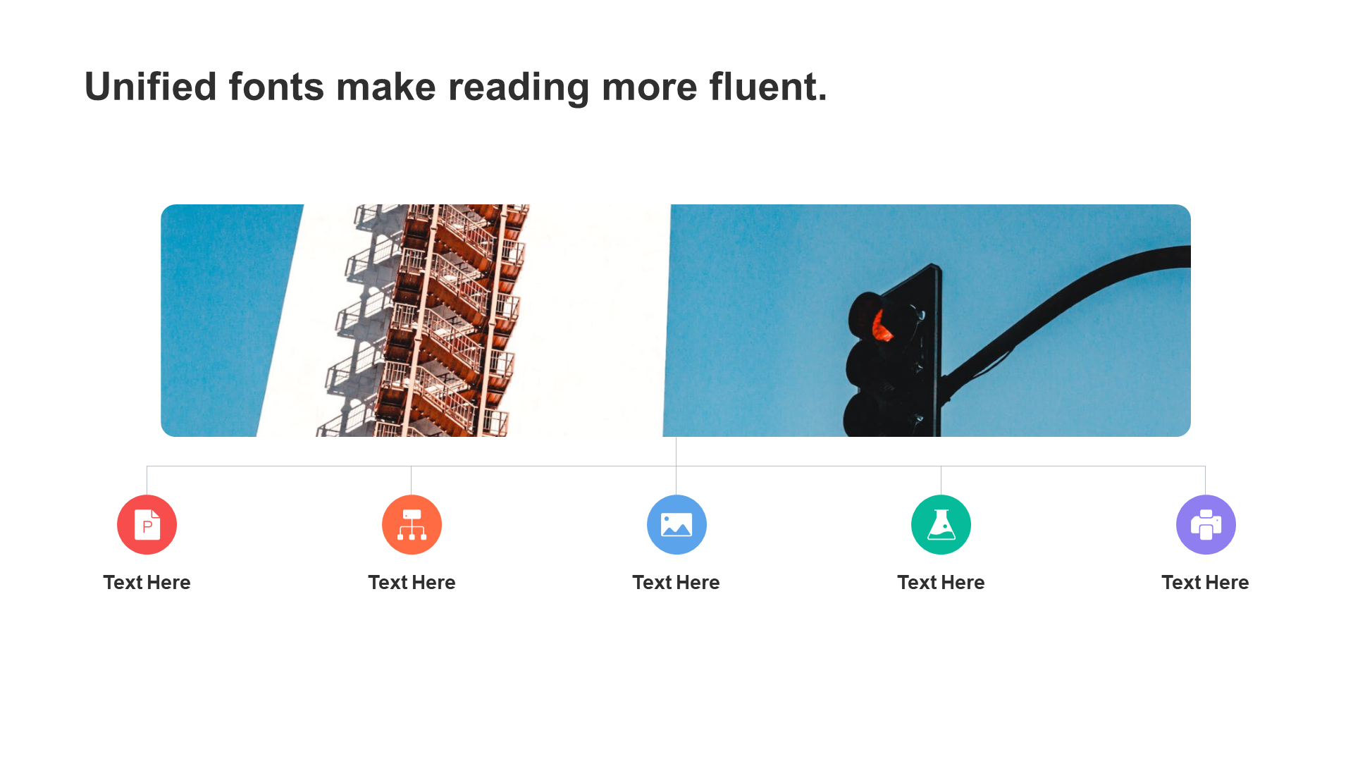 Flat powerpoint hierarchy