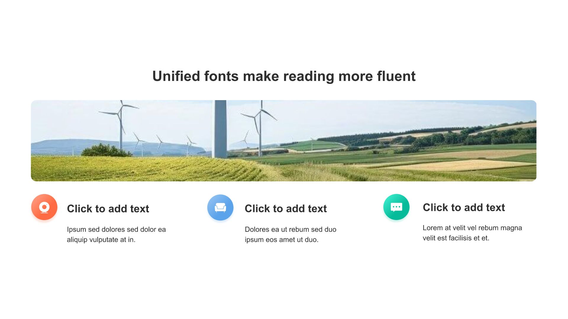 Multi-color circular shadow 3 PPT list