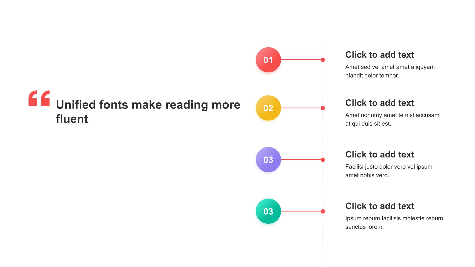 Multi - color gradient 3 - item timeline