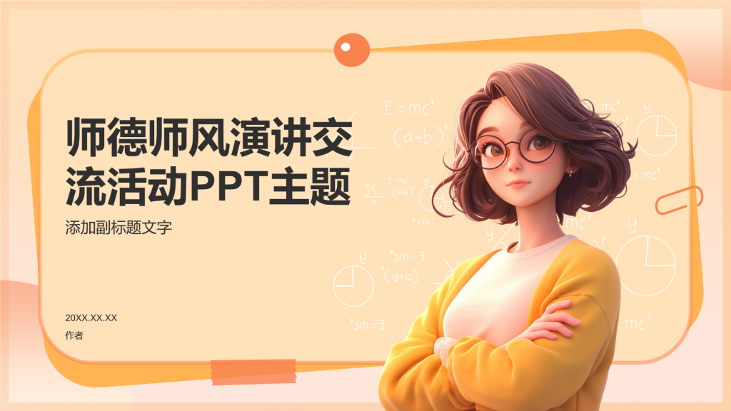 师德师风演讲交流活动PPT主题