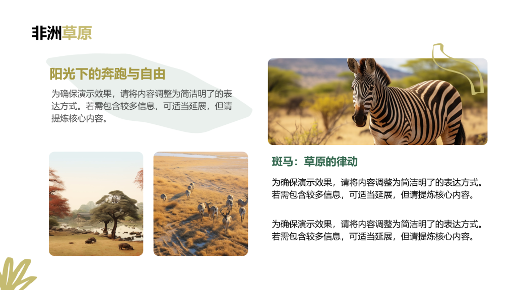 创意风动物介绍PPT列表