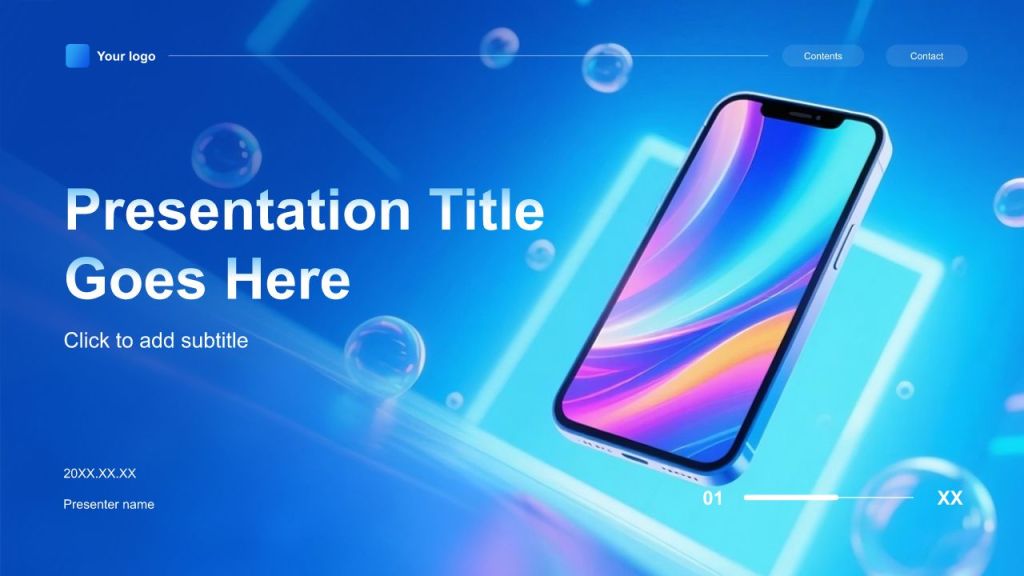 Product Introduction PPT Theme for the Electronic Technology Industry