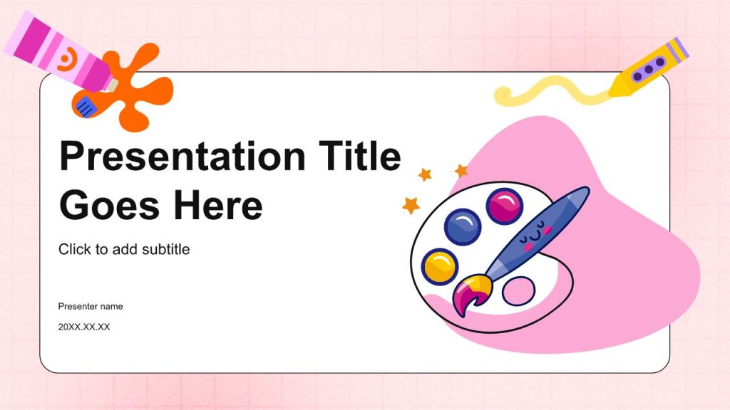 Art Advertising Industry Event Planning PPT Theme