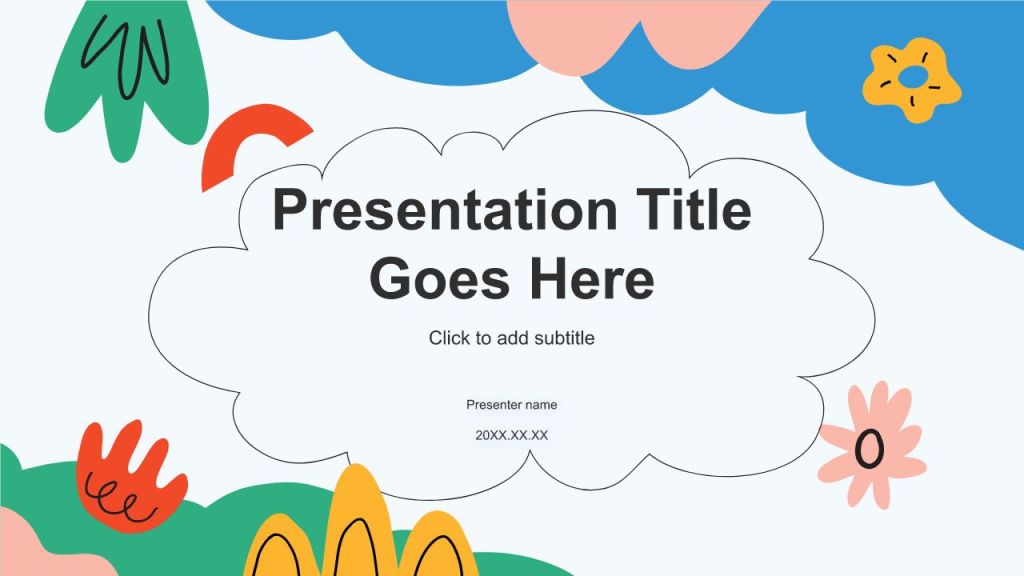 Summary Report on the Art Advertising Industry PPT Theme